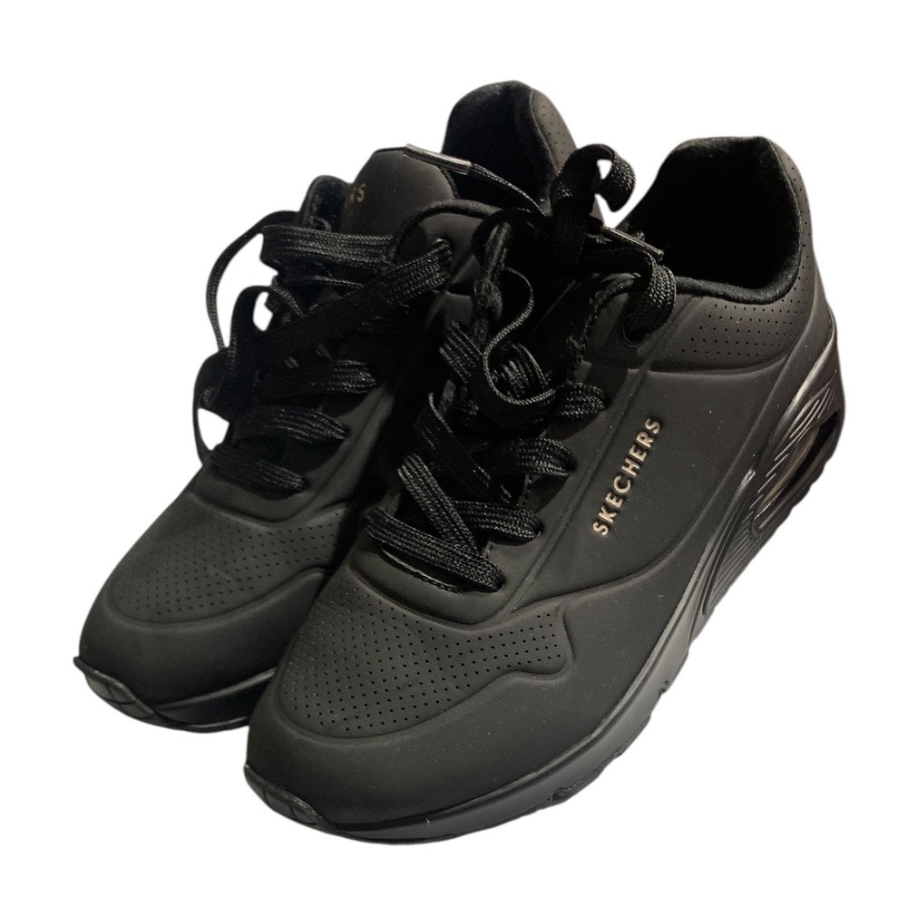 Skechers Uno Stand on Air Womens 8 Black Sneakers 73690‎ BBK